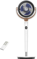 Ventilateur, 107 cm, 1615 m³/h, 20 dB, DREO, oscillation, silencieux, portée du vent 26 m, hauteur réglable 94–107 cm, débit d'air 1615 m³/h