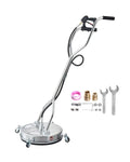 VEVOR Nettoyeur haute pression, acier inoxydable, 275 bar max, accessoire nettoyeur sol en acier inox sur roues, 0,95 cm