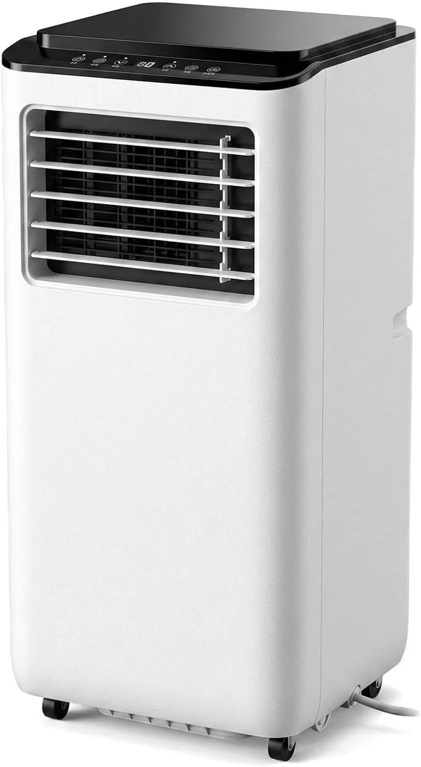 Climatiseur 24h, portable, minuteur, 11000 BTU, 2 Vitesses, Affichage Numérique, Ventilateur pour Grande Pièce avec Kit Installation