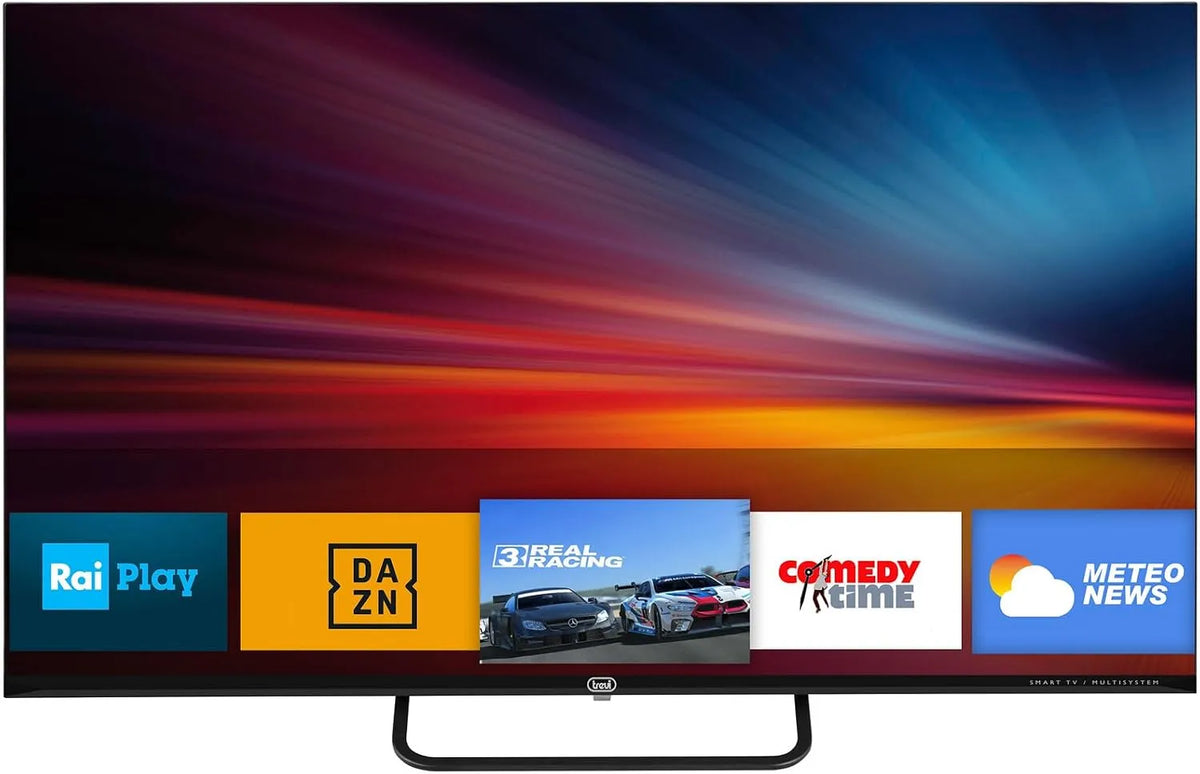 Smart TV H.265, téléviseur, HDMI, USB, sans cadre, Android OS, Full HD, codec 10 bits, DVBS-S2, Android 12 OS, fonction veille et hôtel