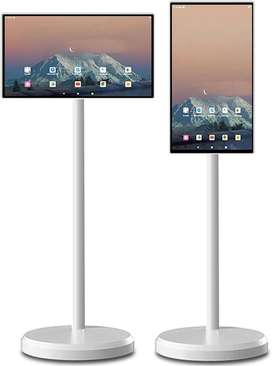 Moniteur 1080p 24in, 32 pouces, portable, extérieur, tactile, 24, 27, Smart TV Mobile à écran Tactile Rotatif TV Portable sur Pied Moniteur