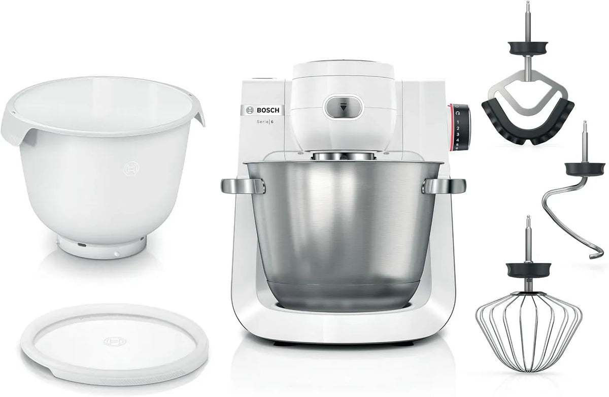 Bosch MUMS6EW18 Robot, acier inoxydable, Bol inox de grande capacité