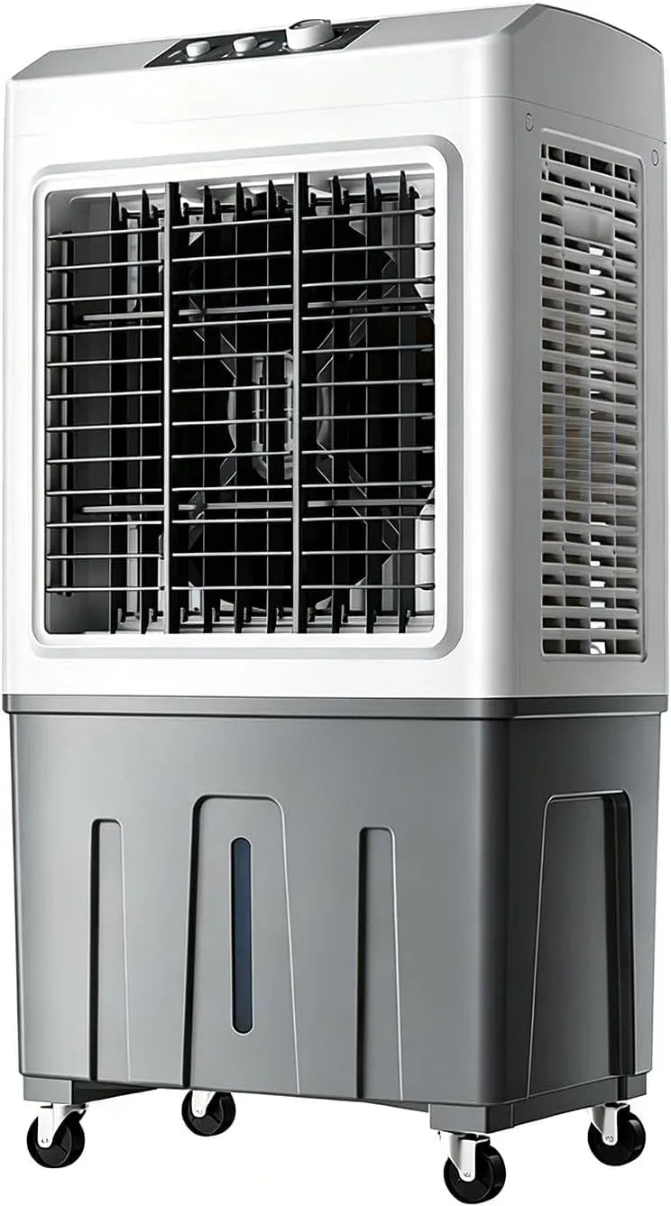 Ventilateur, 50 × 34 × 100cm, portable, industriel, 3 vitesses, oscillation, grand réservoir, professionnel, restaurant