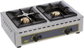 Produit 14 kW, Réchaud Gaz Professionnel 2 Feux Roller Grill, Plaques en Fonte