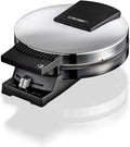 285EF Boîtier en acier inoxydable chromé, Gaufrier cornet de glace avec armoiries de la frise orientale, Plaques de cuisson 15 cm Ø, 750 W, temps de