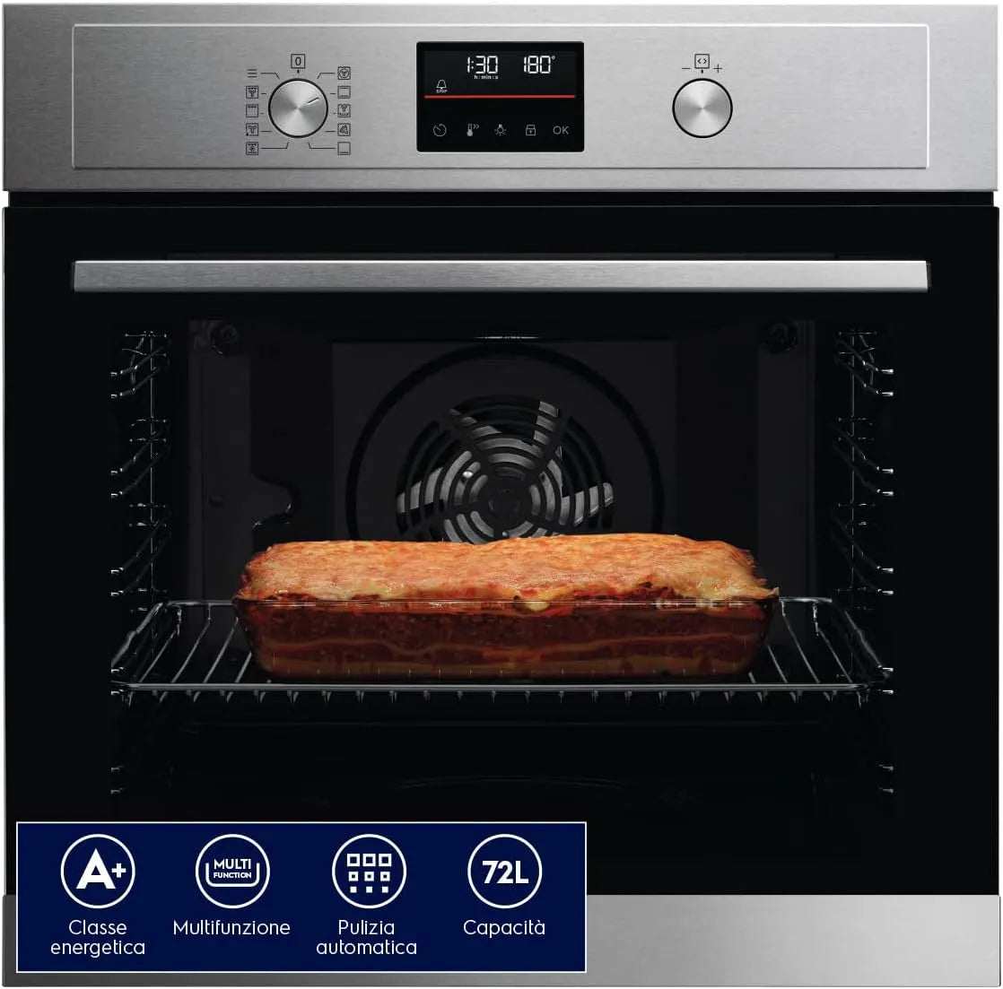 Electrolux EOF4P46x Four électrique, 72 L, acier inoxydable, Electrolux - FORNO PIRO EOF4P46x A+ 72L INOx