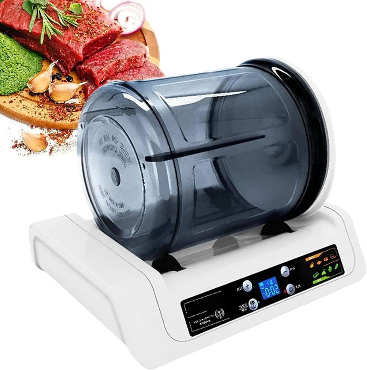 machine à mariner, 5 L, minuteur, professionnel, pour viande et légumes