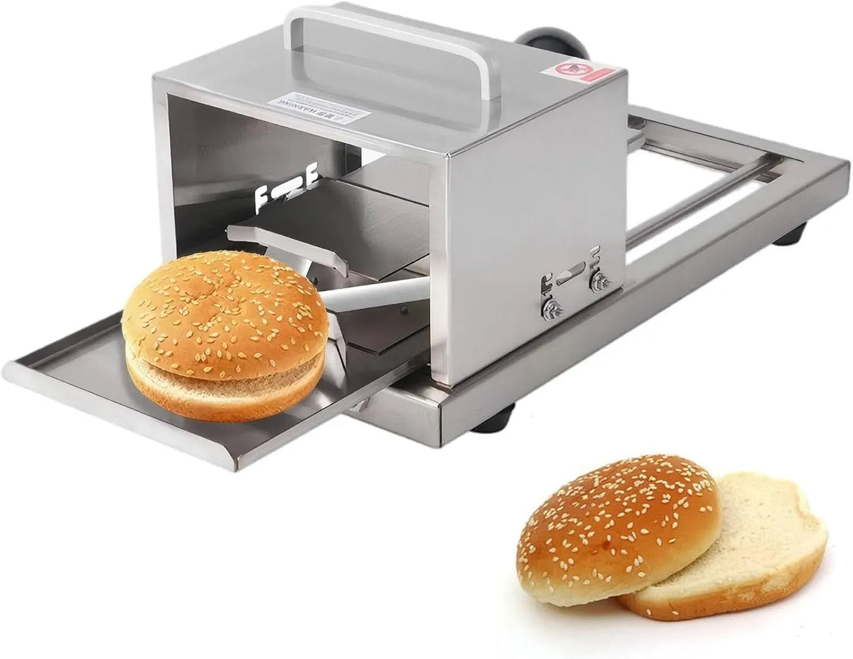Grand Outil Manuel pour la Cuisine, pour Trancheuse à Bagels pour usage professionnel pour des Tranches Régulières de Pain et de Pain à Hamburger