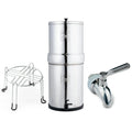 Robinet de cuisine, 8.5 L, tactile, acier inoxydable, 2 cartouches Ultra Sterasyl, Comprend : un système par gravité de 8, Lot British Berkefeld 8