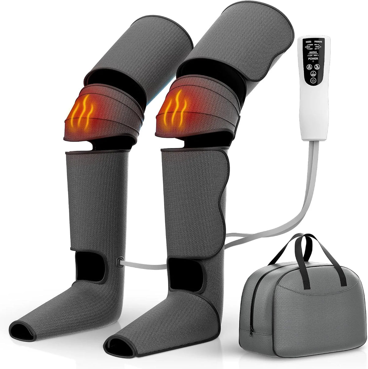 appareil de pressothérapie pour les jambes, fonction chauffante