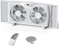 Ventilateur, 37 pouces, 3 programmes, thermostat, 3 vitesses, contrôle par thermostat, largeur extensible de 23,8 à 37 pouces, 3 fonctions