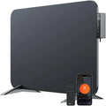 Thermostat intelligent, Wi-Fi, noir, comme chauffage mural ou appareil mobile sur pied, jusqu'à 10m², WIFI et App