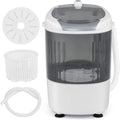 Lave-linge, gris, petite machine à laver pour appartements Drom RV, mini machine à laver semi-automatique avec tuyau de vidange et baignoire rotative