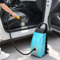 Nettoyeur vapeur, 3,5 L, 3000 W, grand réservoir, professionnel, usage sur sols, cuisine, voiture, vitres et canapé, bleu, 2,5 M