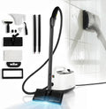 Nettoyeur vapeur, 30x15x25 cm, blanc, 13 Pièces, 7 Accessoires Inclus