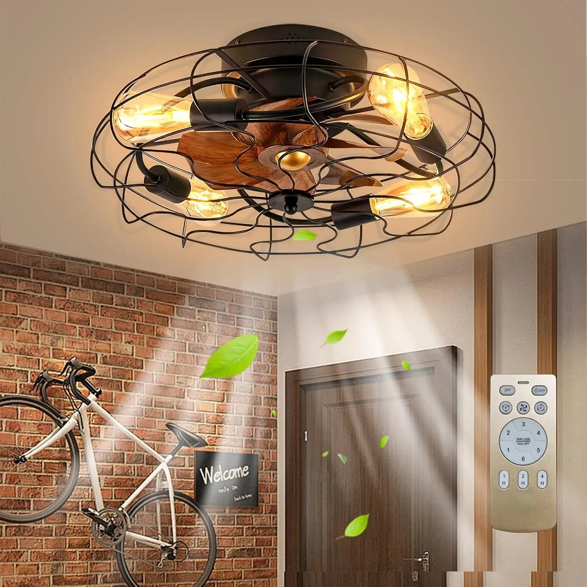 Ventilateur E27, décoration de salon, ventilateur pour circulation d'air