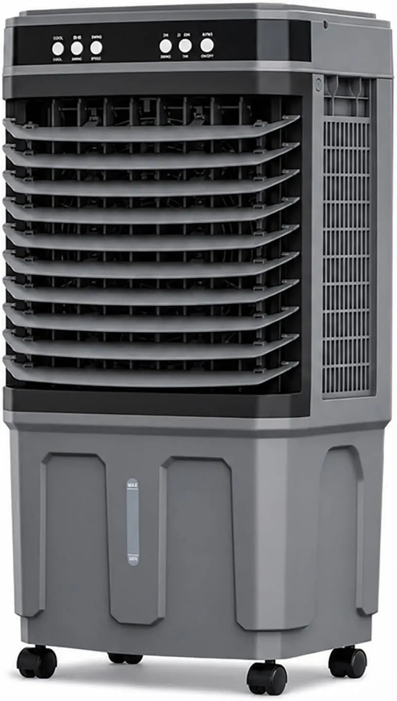 Climatiseur, roulettes de déplacement, industriel, 3 vitesses, grand réservoir, professionnel, 4 Packs de Glace