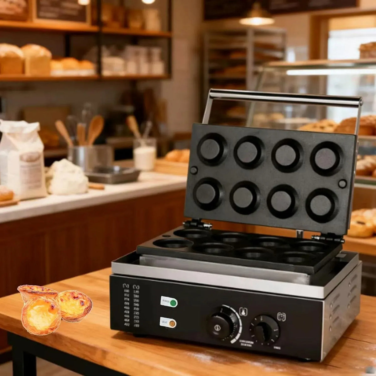 gaufrier électrique, Appareil, machine, professionnel, 8 pièces, cuisine domestique.