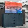 Meuble TV 55-100inch, 100 pouces, avec télécommande et réglage de la mémoire, Support TV Plancher - Support TV Motorisé, Support TV à Levage, Facile à