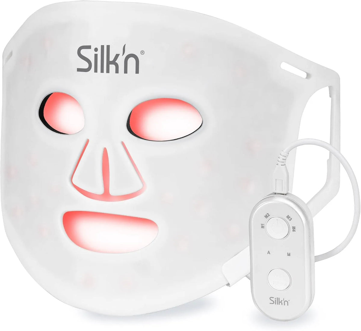 Sans fil, LED Face Mask 100, Silk'n Masque Visage LED, 100 LED, Masques pour le visage équipé de Lumière Rouge Anti-Âge