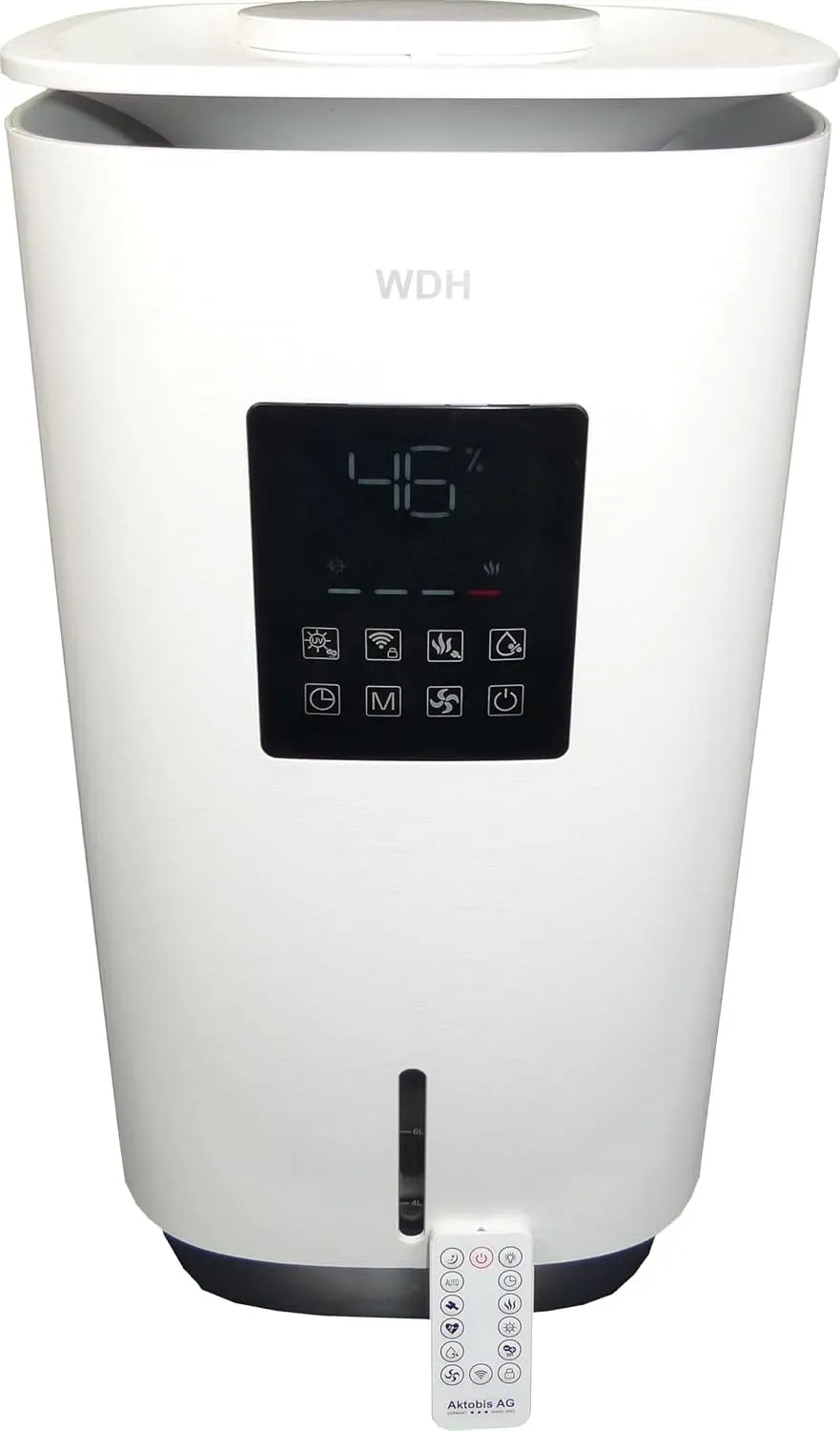 WDH-SE2303 H13 humidificateur, 8 L, 65 m, minuteur, Wi-Fi, grand réservoir, Aktobis