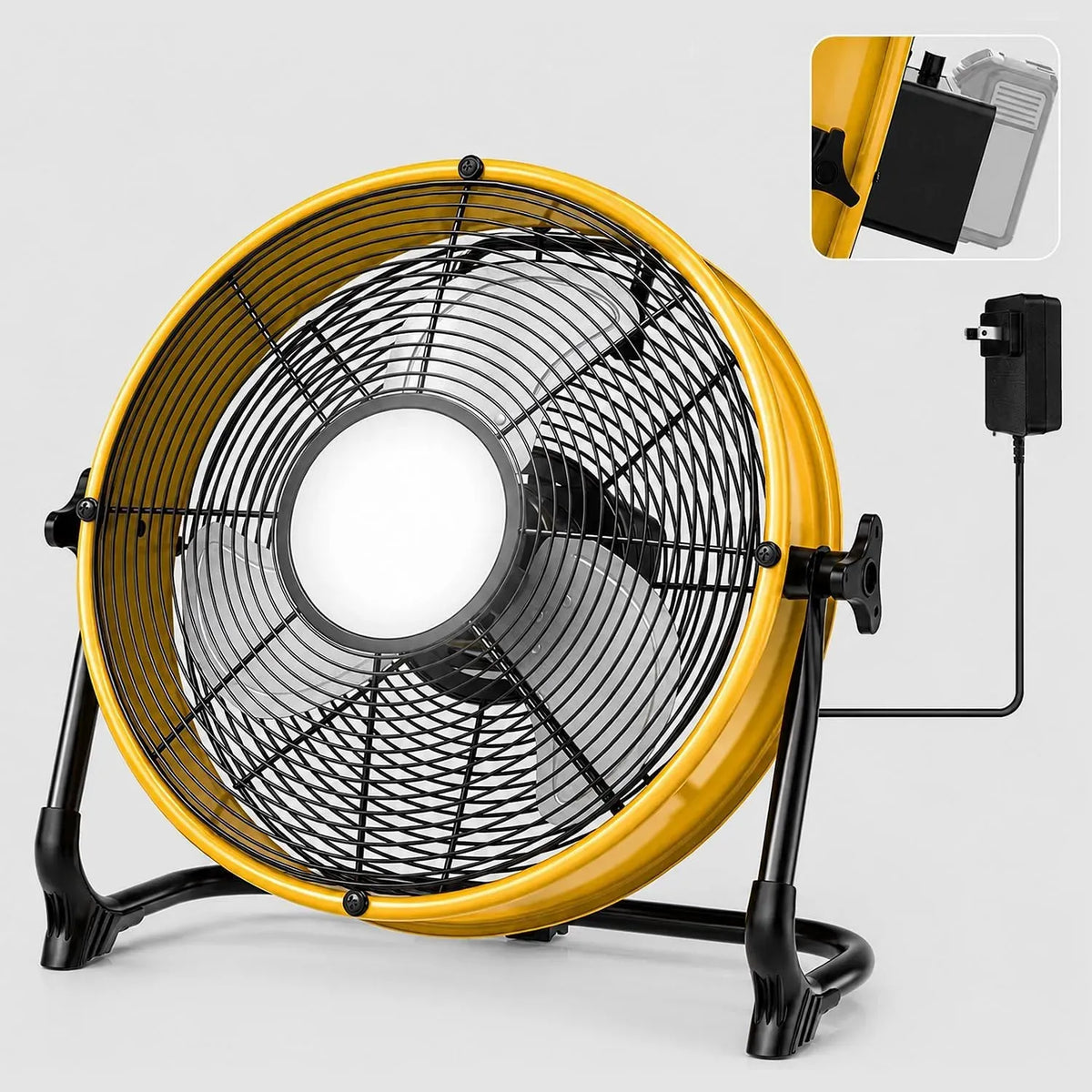 DeWalt V/20 Ventilateur, 30,5 cm, 18 V, industriel, USB, port USB de type C