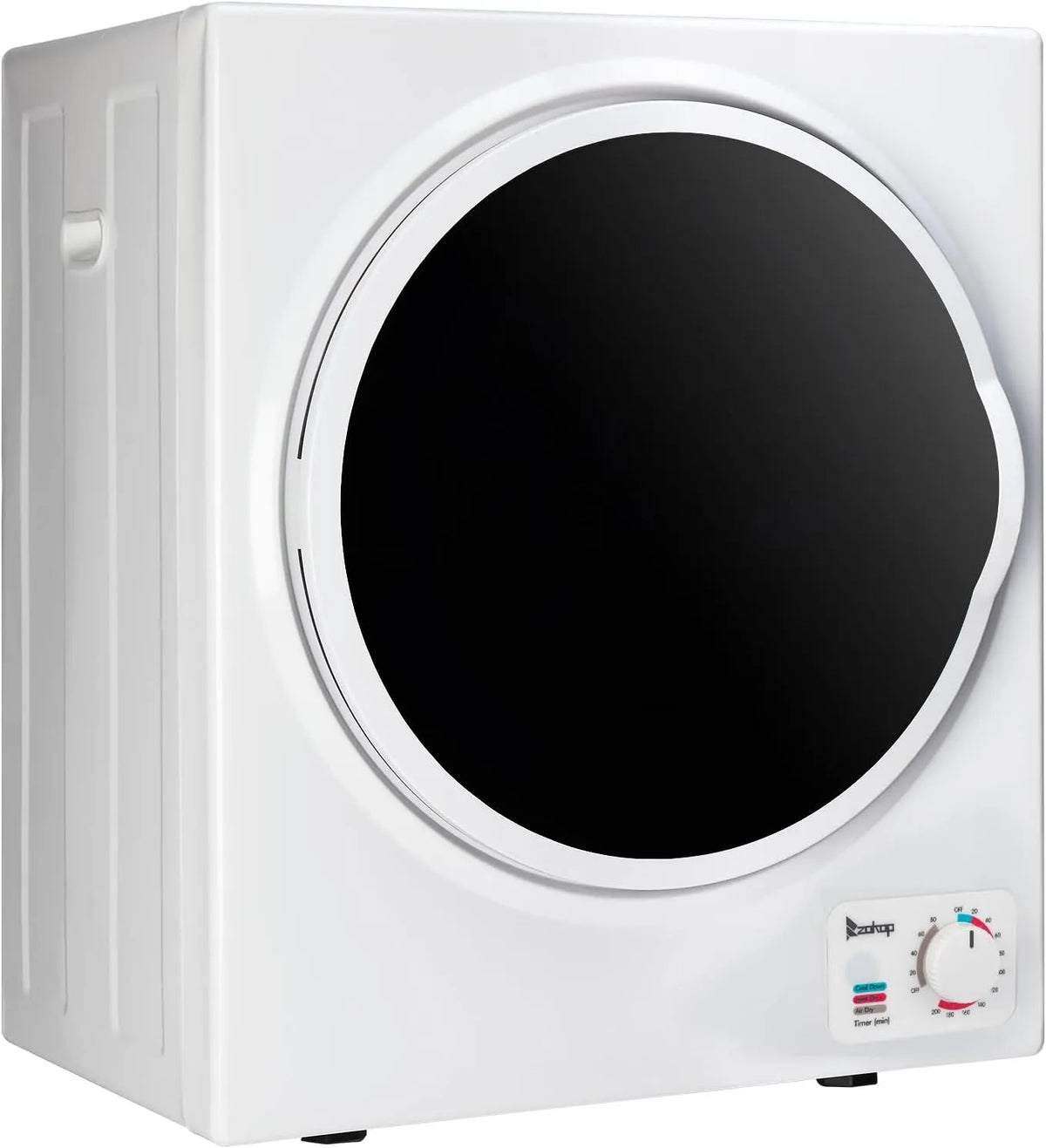 Sèche-linge, 850 W, 5 kg, acier inoxydable, blanc, 5 kg - Mini sèche-linge compact - Commande mécanique - Tambour en acier inoxydable et ABS 850 W