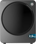 Cecotec Bolero DressCode Dry Sèche-linge, 950 W, 6 programmes, 5 kg, gris, Cecotec Mini Sèche-Linge à Évacuation 2, Commande Knob Intuitive, Dark Grey