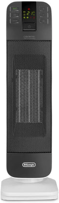 De'Longhi HFX65V20 24H Radiateur électrique, minuteur, silencieux, blanc, 2 niveaux de puissance