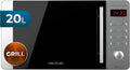 Cecotec Ready2Clean 3DWave Micro-ondes, 20 L, 700/800 W, 8 programmes, minuteur, gril, acier inoxydable, four micro-ondes, Écran LED, 5 Niveaux