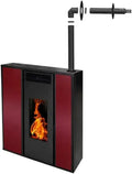 Ustensile de cuisson TESSA 10, 10 kW, IP65, ustensile de cuisine, Pack Poêle à granules kW Etanche Concentrique sur le dessus + Kit Conduit Ventouse