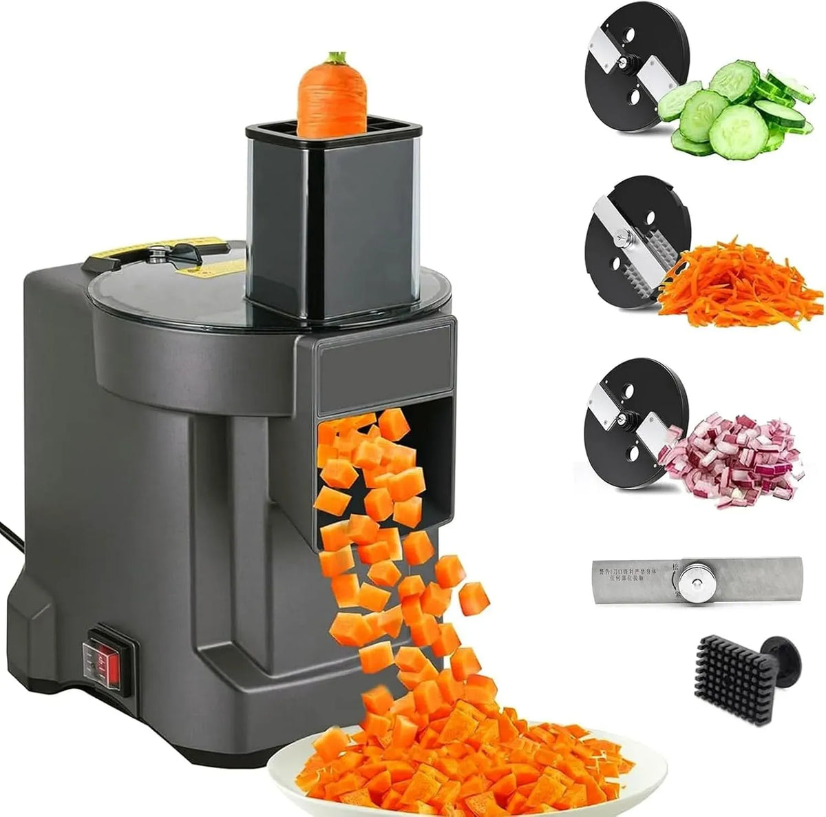 Machine à Déchiqueter, trancheuse alimentaire, 100 W, professionnel, pour Un Usage Commercial/Domestique
