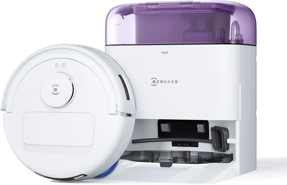 Aspirateur, 38.5cm, 55 dB, ECOVACS DEEBOT, vidage & séchage 45°C, station compacte 38, 17mm franchissement, lavage OZMO Turbo, 0 OZMO, 38.5 cm