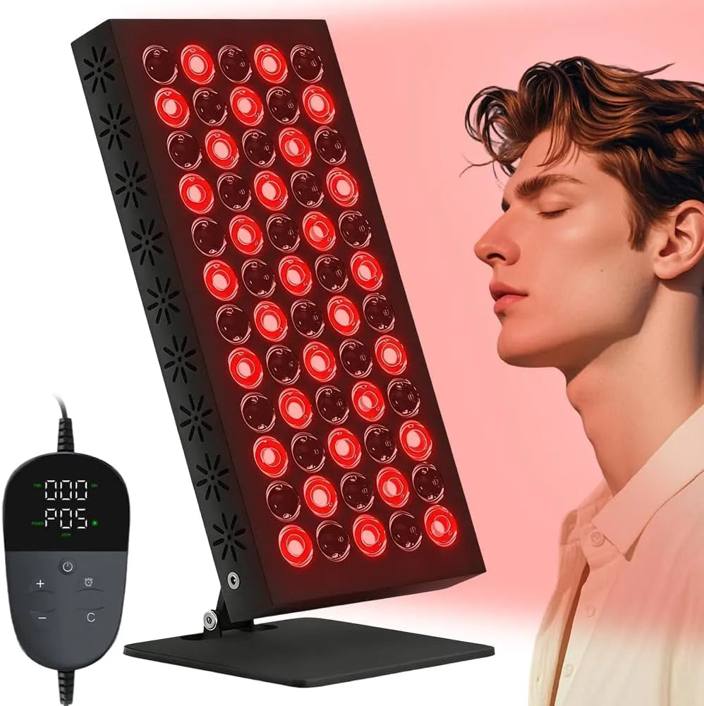 lampe, 50 W, 850 nm, 660 nm, minuteur, fonction chauffante, rouge, pour le visage