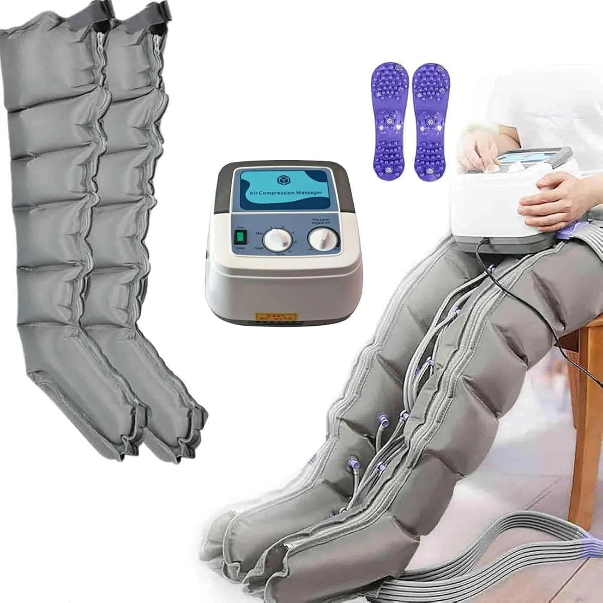 Masseur, pour Jambes, Appareil, Masseur électrique à Compression d'air pour Jambes
