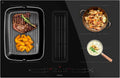 Cecotec Bolero Squad IH Induction2 Plaque à induction, 7400 W, 630 m3/h, table de cuisson à induction, Boost, 3 vitesses, Zone TotalFlex, 15 Niveaux