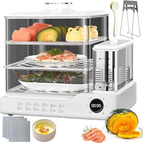 24H Démontable, Cuiseur, Filtre, 24 L, 1.5 L, grand réservoir, vapeur, professionnel, acier inoxydable
