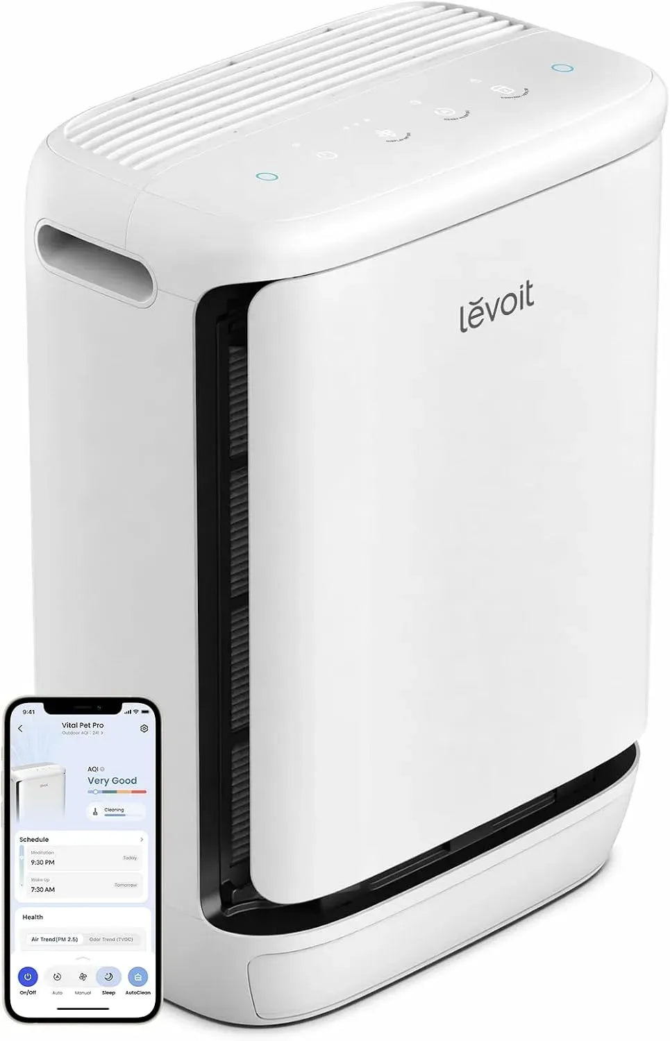 Purificateur d'air, Jusqu'à 53m² Auto-Nettoyant, CADR148m³/h