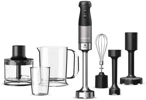 Kenwood HBM80.327BK Blender, mixeur électrique, verre, Mixeur plongeant Triblade XL Pro