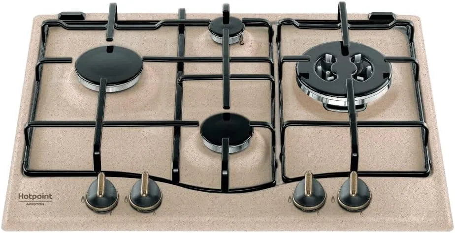 Produit R, HA Table de cuisson au gaz à encastrer couleur avène, Hotpoint PC 640 T