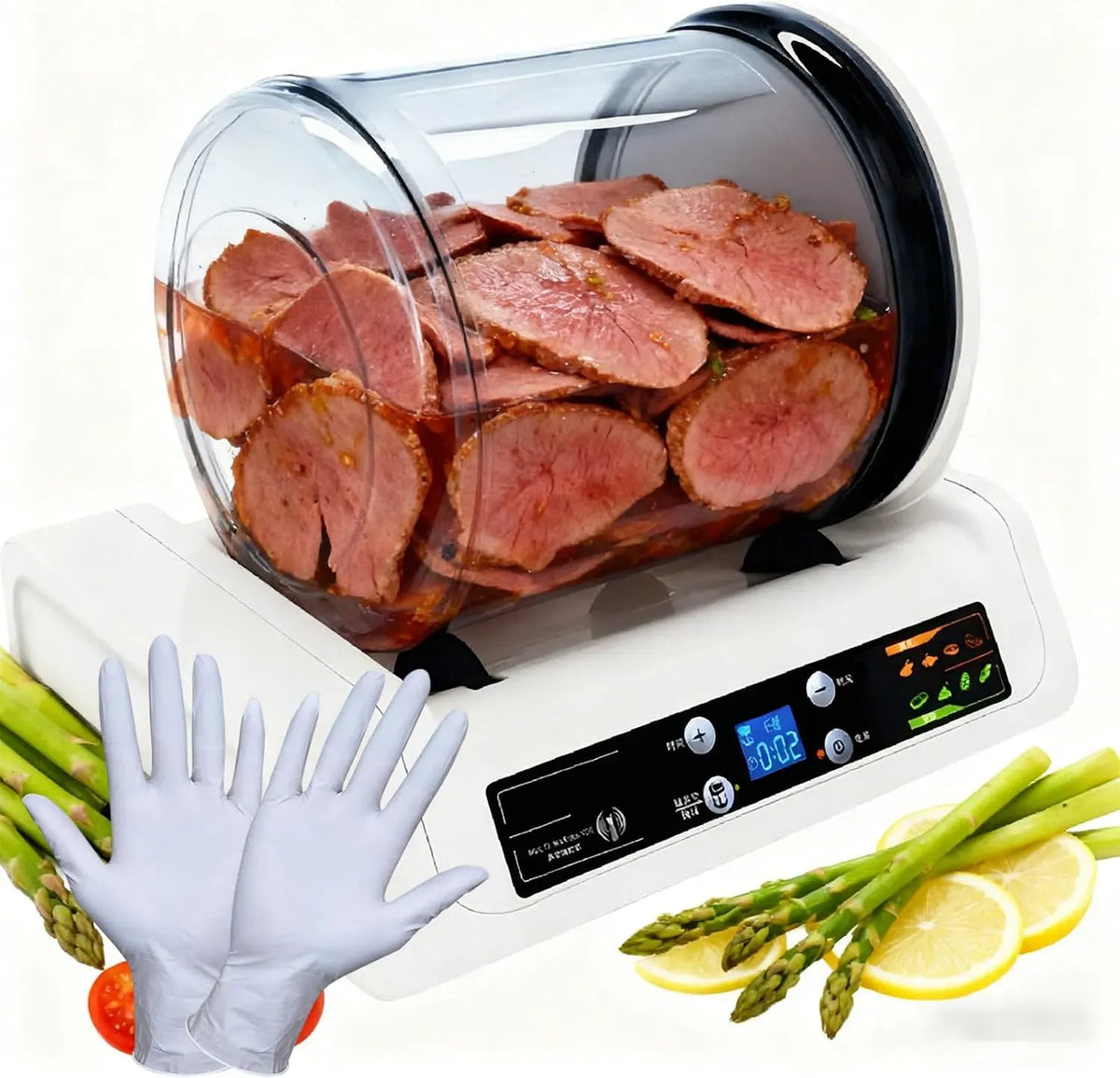 Machine À Mariner, 5 L, minuteur, professionnel, pour Viande 5 L