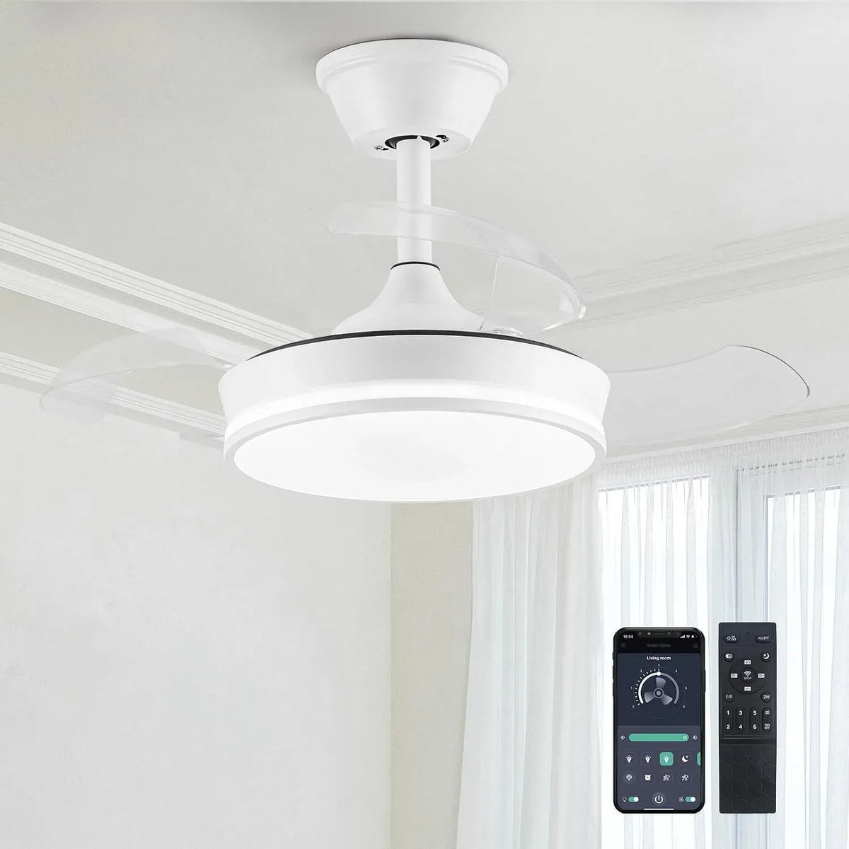 Ventilateur, 76,2 cm, STERREN, décoration de salon