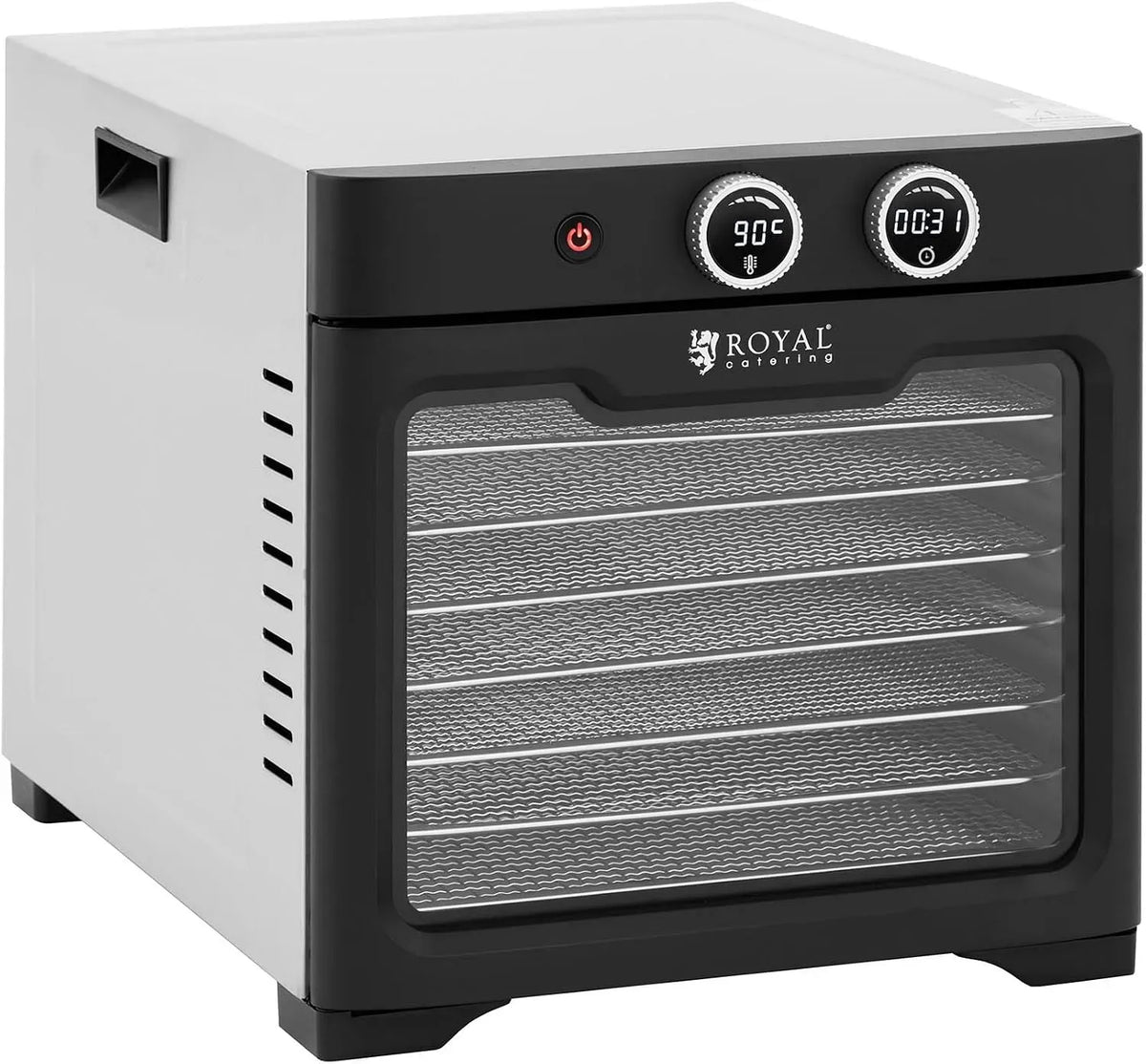 W 8 fruits, légumes, Royal Catering Déshydrateur automatique 800 étages équipé de minuterie jusqu'à 24 h en acier inoxydable pour bœuf Jerky