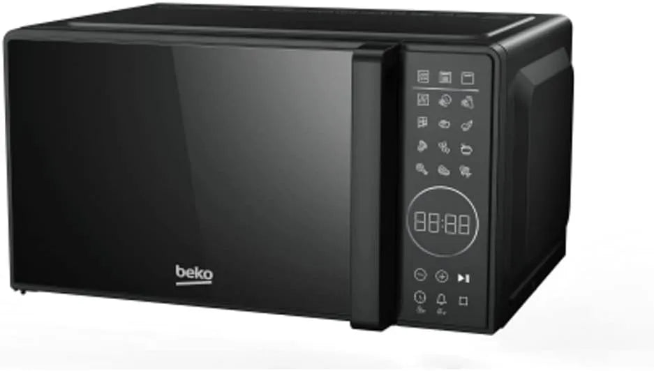 Beko MGC20130BFB Micro-ondes, 20 L, 1000 W, minuteur, gril, four micro-ondes, noir, 10 niveaux de puissance, minuterie numérique, installation libre