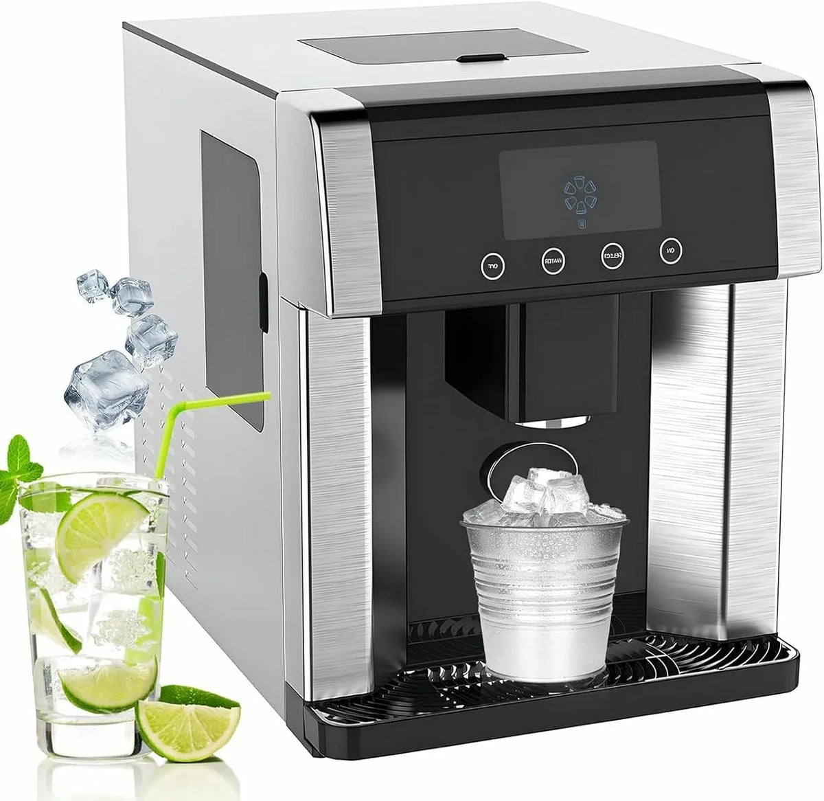 Produit Distributeur d'eau de comptoir avec écran LCD, Broyeur à Glace électrique, pour thé glacé et café