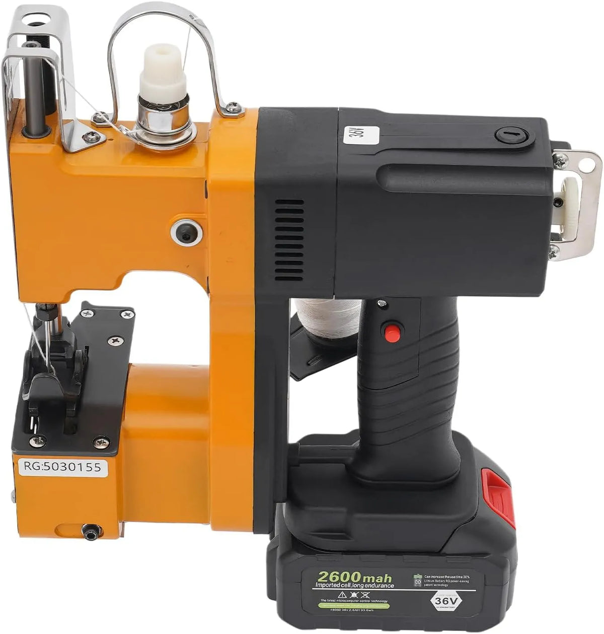 Machine à coudre, batterie, machine à coudre électrique, 36 V, pour expédition en entrepôt
