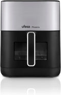 Friteuse à air chaud, 6 L, 1800 W, 10 programmes, vapeur, Friteuse Air Fryer, Ufesa Phoenix, Fenêtre et Lumière Intérieure, Livre de Recettes Inclus