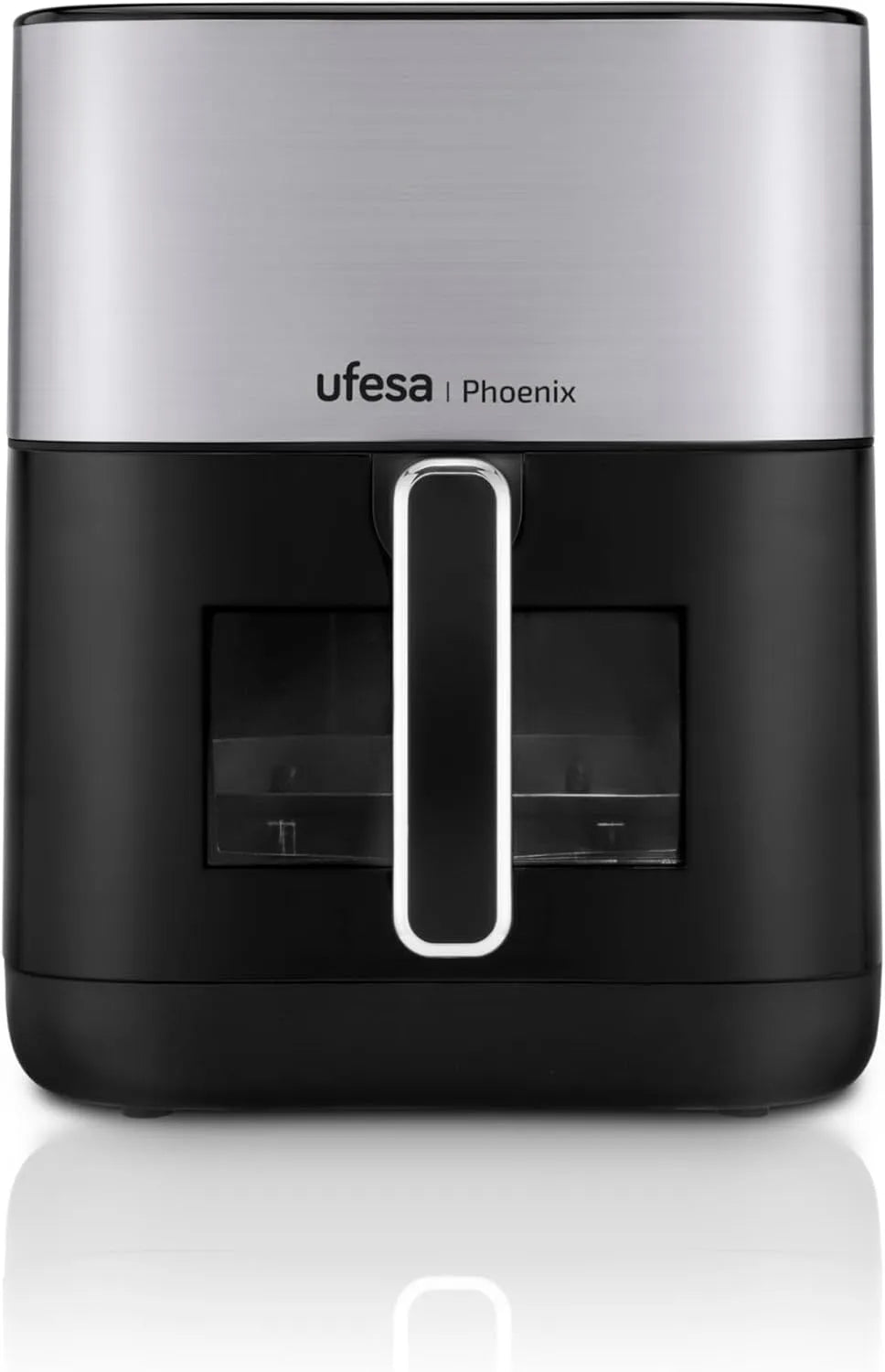 Friteuse à air chaud, 6 L, 1800 W, 10 programmes, vapeur, Friteuse Air Fryer, Ufesa Phoenix, Fenêtre et Lumière Intérieure, Livre de Recettes Inclus