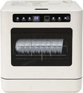 Lave-vaisselle, 800 W, 52 dB, tactile, camping, compact à 2 niveaux, commande tactile, pour 6 à 8 couverts