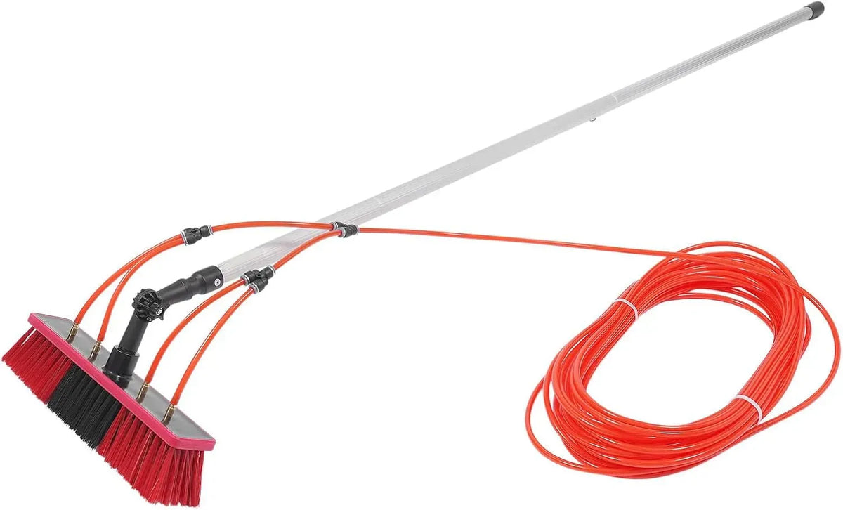 7.4m 20m Nettoyeur, Brosse, 7.4 m, 20 m, aluminium, pour Panneaux Solaires, Perche